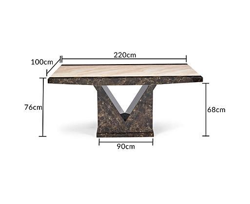 Extra large online marble dining table
