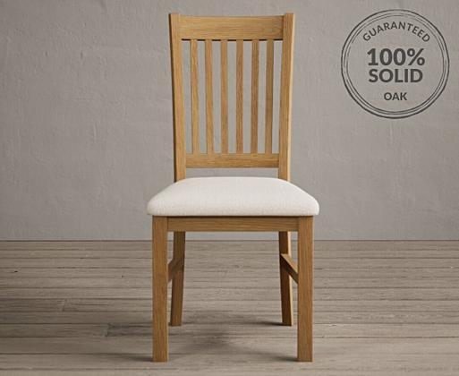 Solid oak sale dining chairs