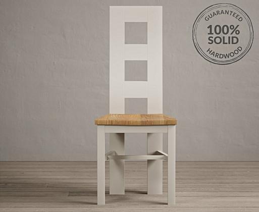 White solid wood dining clearance chairs