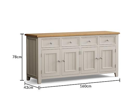 Extra large outlet grey sideboard