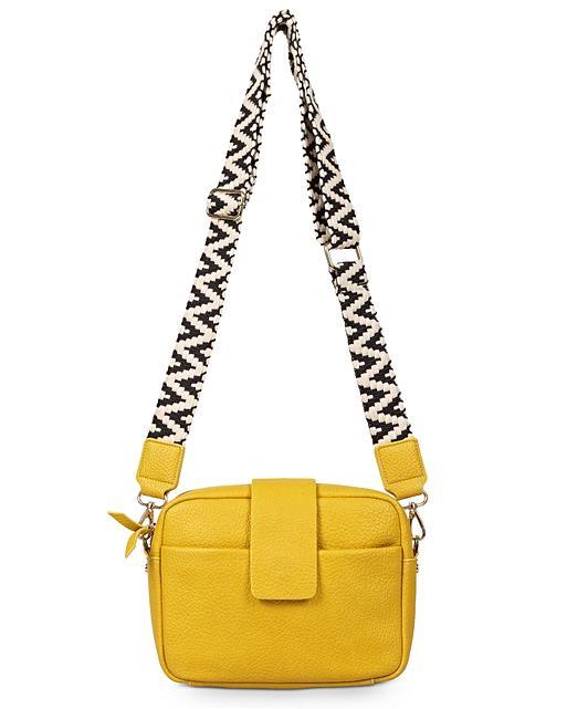 Yellow Rectangular Crossbody Bag Oliver Bonas