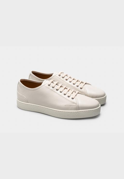 Cos thick soled leather sneakers discount