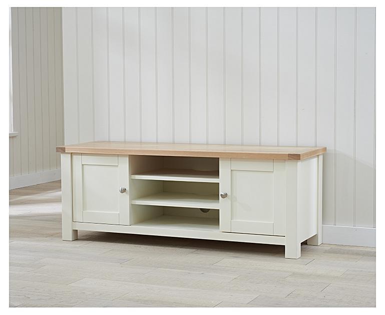 Somerset Oak and Cream TV Unit