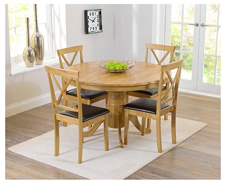 Epsom 120cm Round Pedestal Dining Set with Chairs