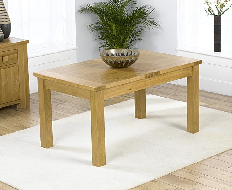 Normandy 120cm Oak Extending Dining Table Normandy