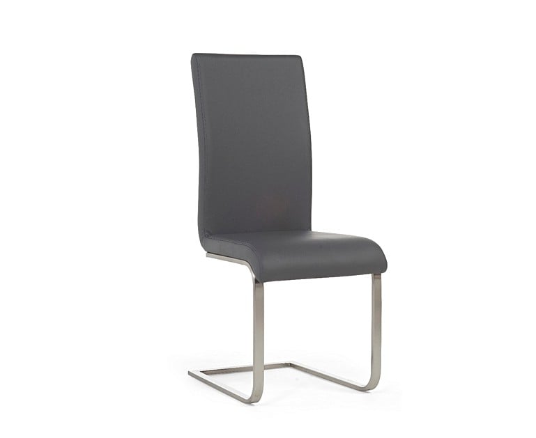 Malaga Grey Faux Leather Dining Chairs