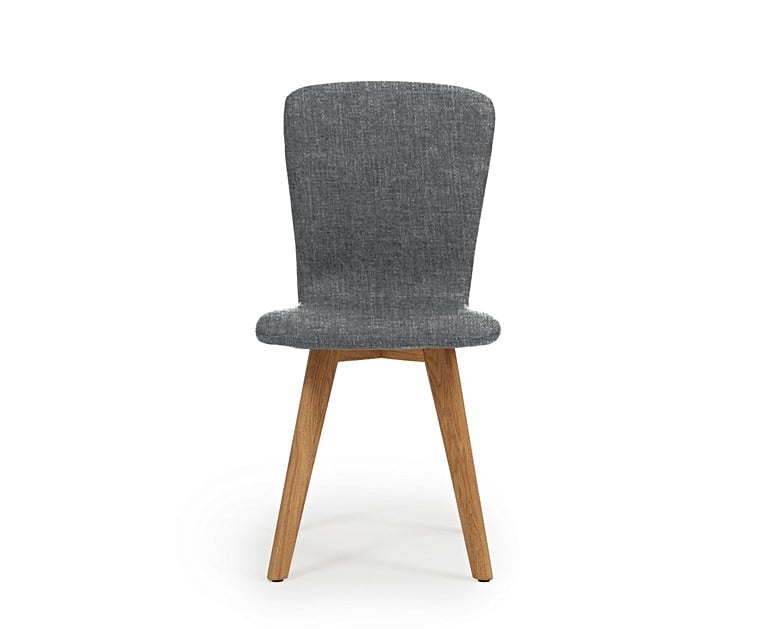 Tivoli Retro Fabric Grey Dining Chairs