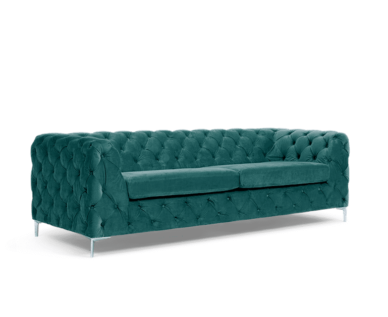 Alara Velvet 3 Seater Sofa Oak Furniture Superstore