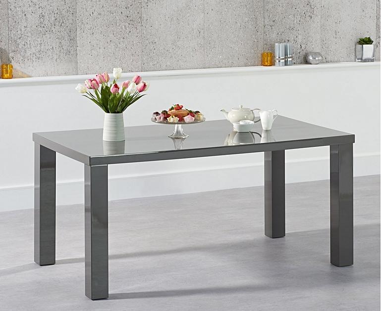 Atlanta 160cm Dark Grey High Gloss Dining Table Atlanta (769 x 629 Pixel)