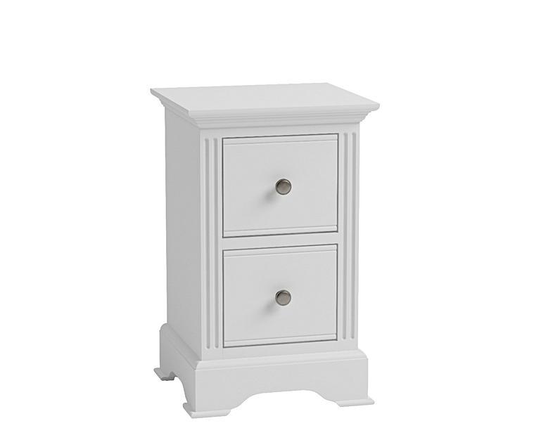 Grace Small White Bedside Table