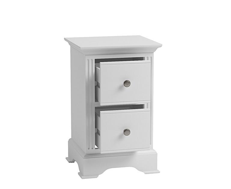 Grace Small White Bedside Table