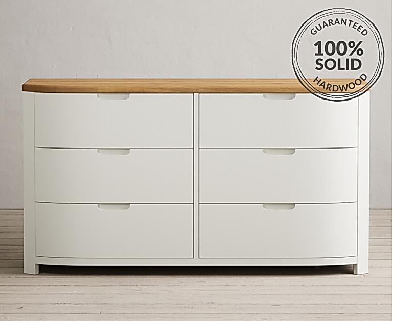 White Wood Wide Chest Of Drawers at Mary Eklund blog