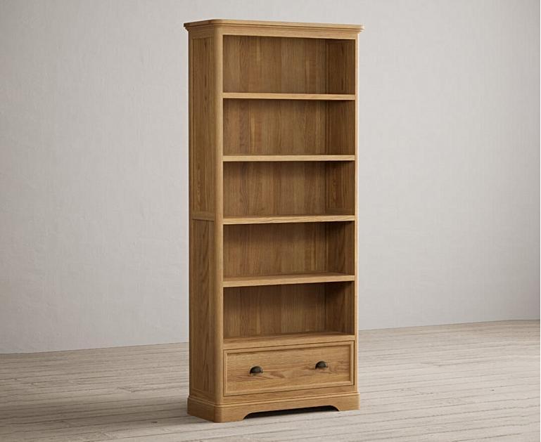 Bridstow Solid Oak Tall Bookcase Oak Furniture Superstore