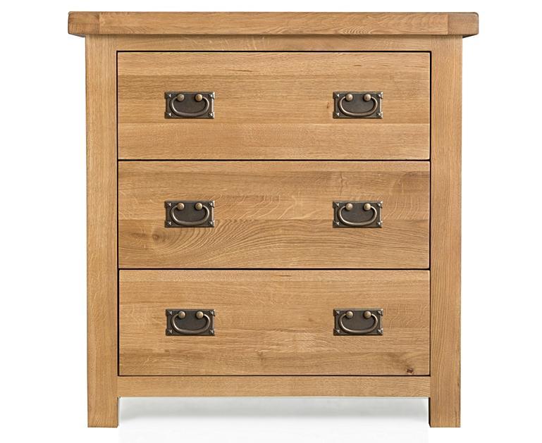 Sydney 3 Drawer Chest Oak Furniture Superstore