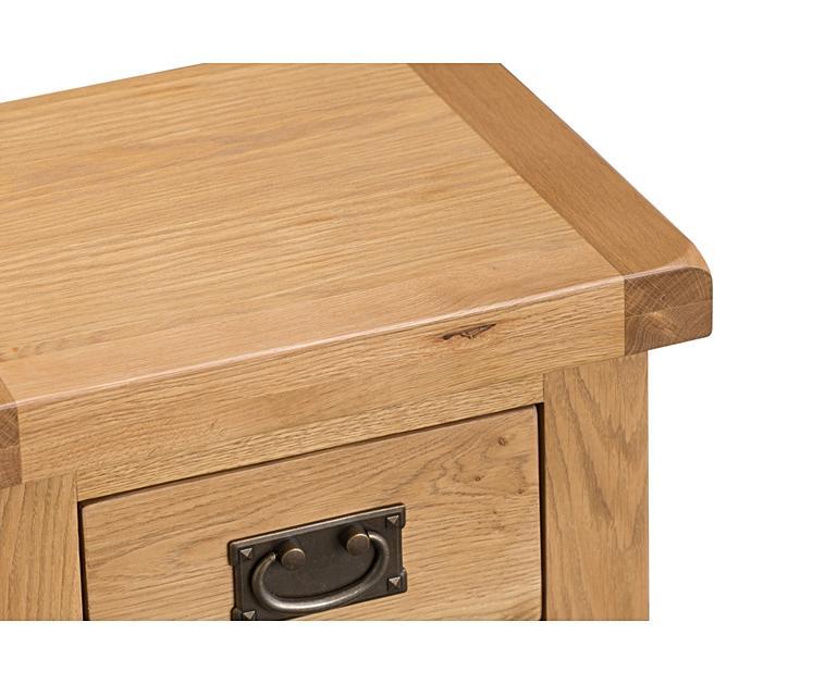 Sydney 3 Drawer Bedside Table Oak Furniture Superstore