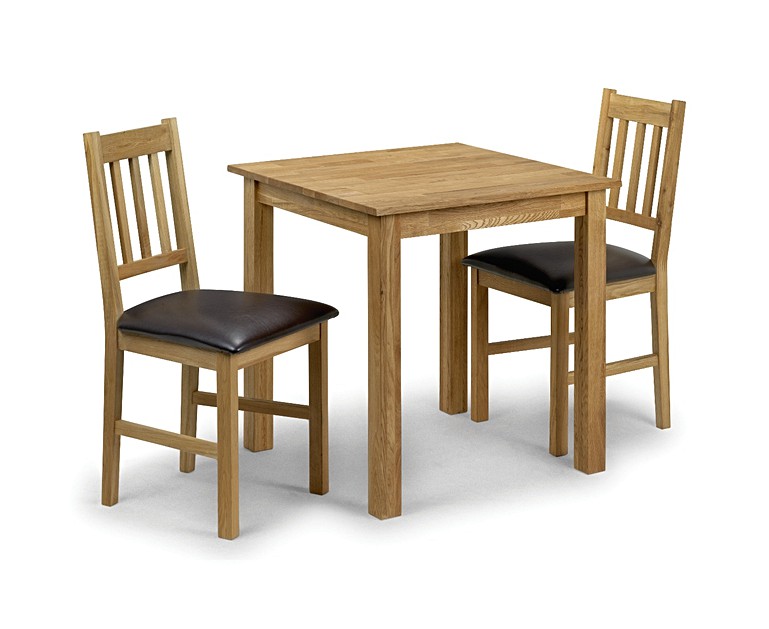 Banbury Oak Kitchen Table with 2 Chairs | Oak Furniture Superstore