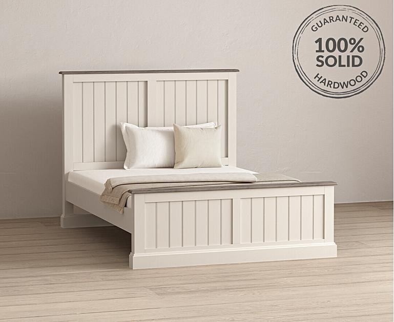 Dartmouth Oak and Soft White Painted King Size Bed Oak Furniture