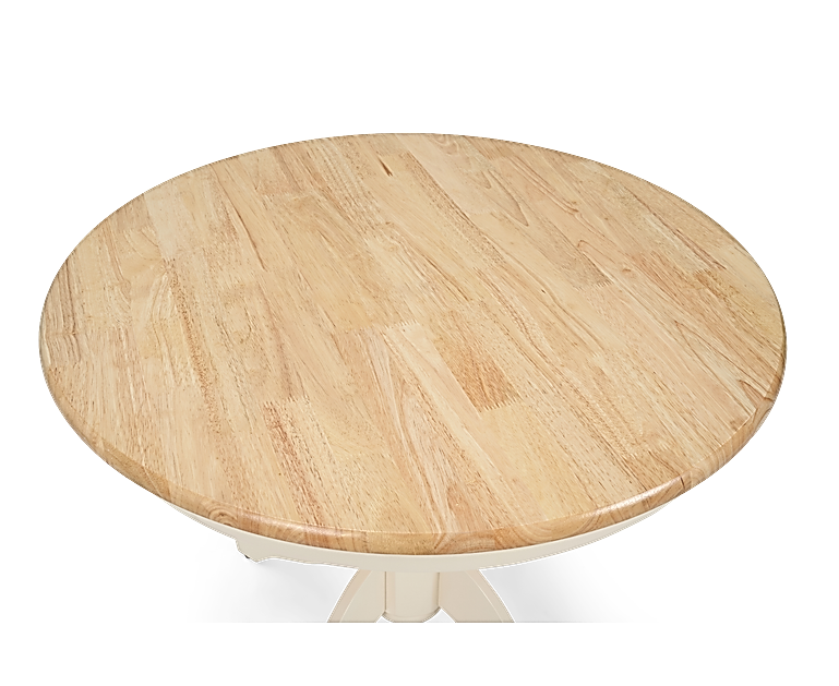 Epsom 90cm Oak and Cream Dining Table with Claudia Fabric ...