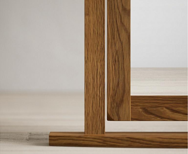 Harrogate Rustic Solid Oak Swivel Dressing Table Mirror Oak Furniture