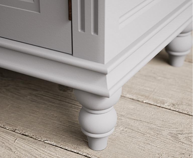 Francis Oak and Light Grey Painted Small Dresser Oak Furniture Superstore