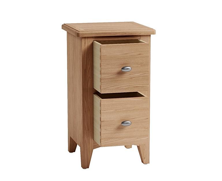 Skylar Small Light Oak Bedside Table Oak Furniture Superstore