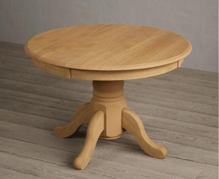 Extending Hertford Solid Oak Pedestal Dining Table | Oak Furniture ...