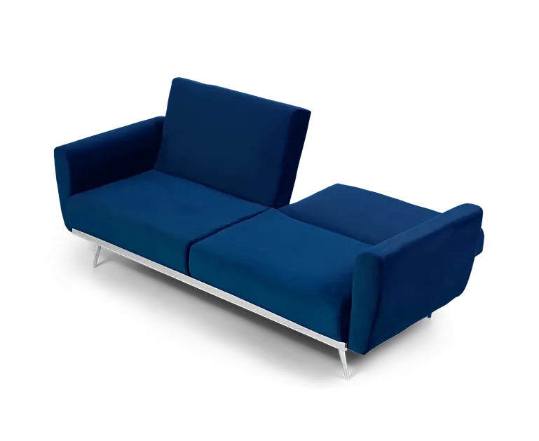 Elena Blue Velvet Sofa Bed Sofas