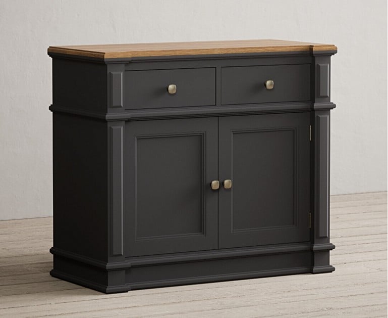 Lawson Charcoal Grey Small Sideboard | Oak Furniture Superstore
