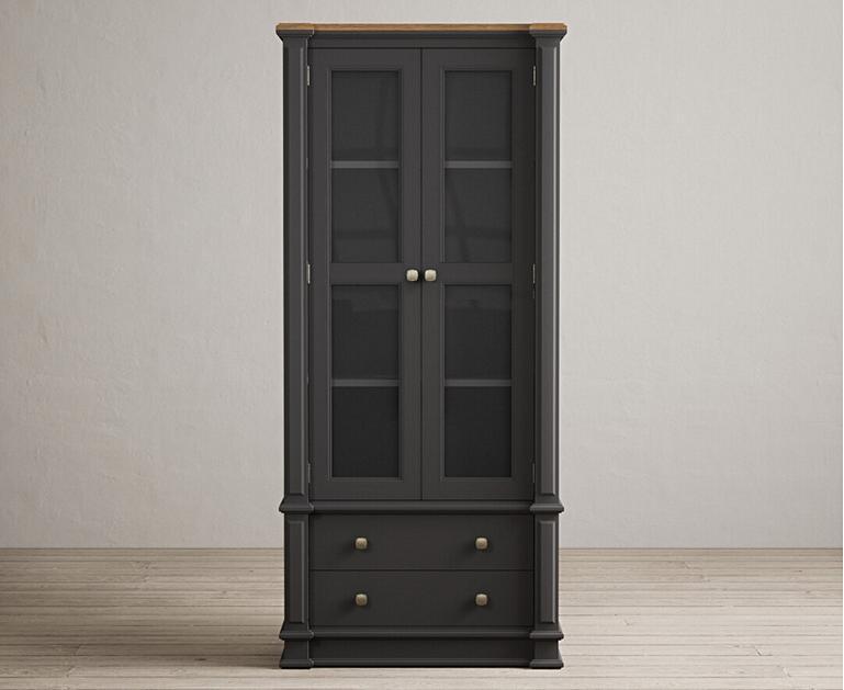 Lawson Charcoal Grey Glazed Display Oak Furniture Superstore