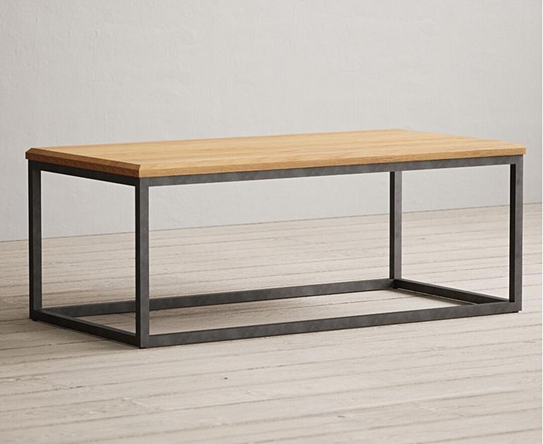 Loft Solid Oak Coffee Table Oak Furniture Superstore