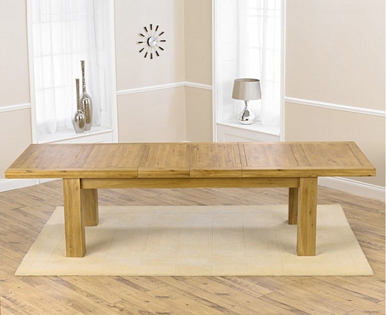Loire 230cm Solid Oak Extending Dining Table with Toronto ...