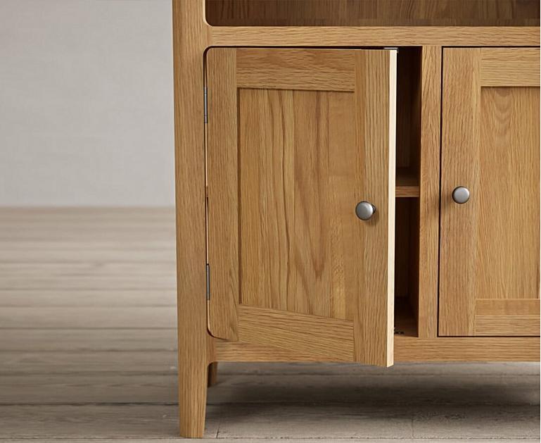 Loxton Solid Oak Tall Bookcase Oak Furniture Superstore