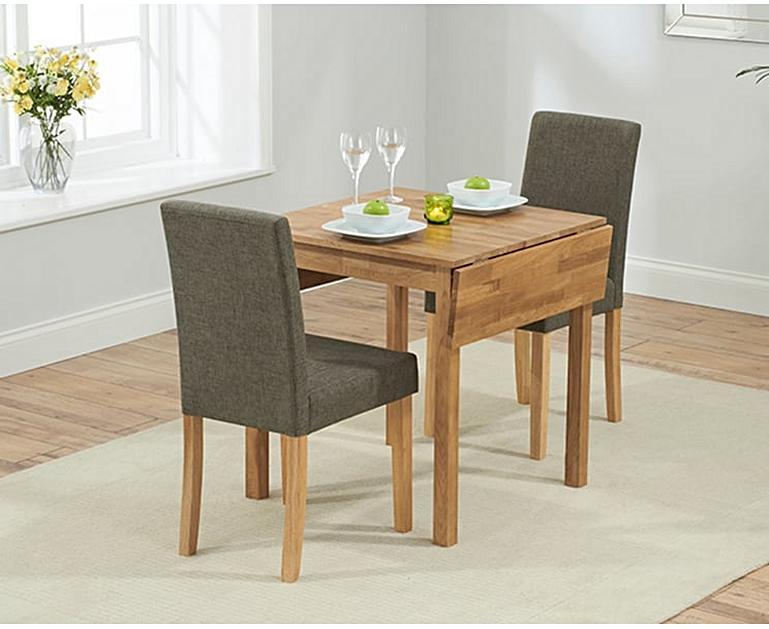 Oxford 70cm Solid Oak Extending Dining Table with Mia ...