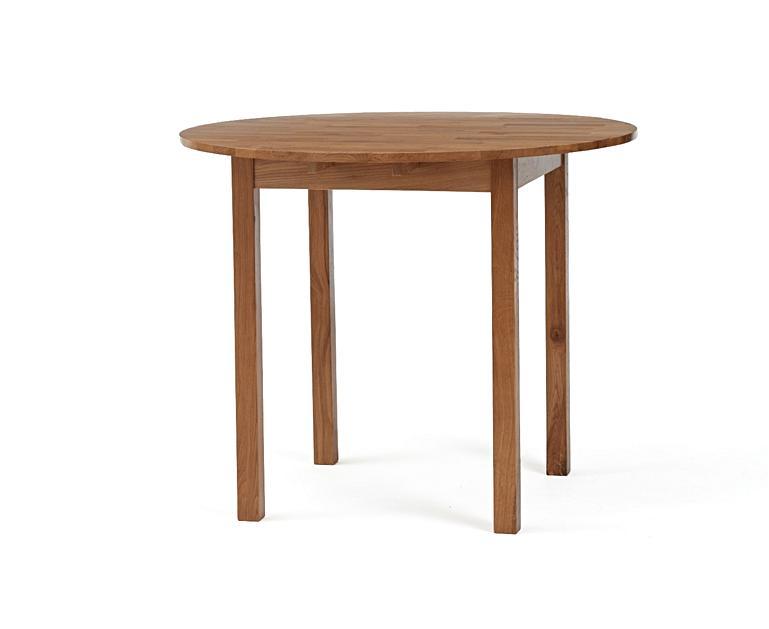 The Oxford 90cm Solid Oak Drop Leaf Extending Dining Table ...