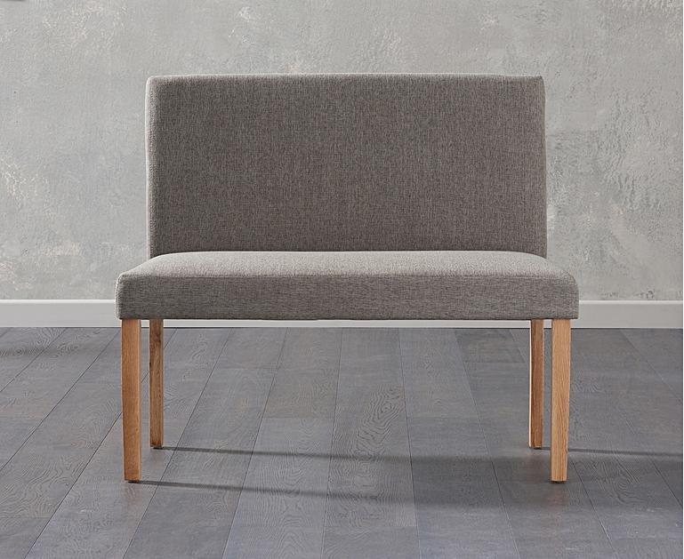 Mia Small Brown Bench With Back