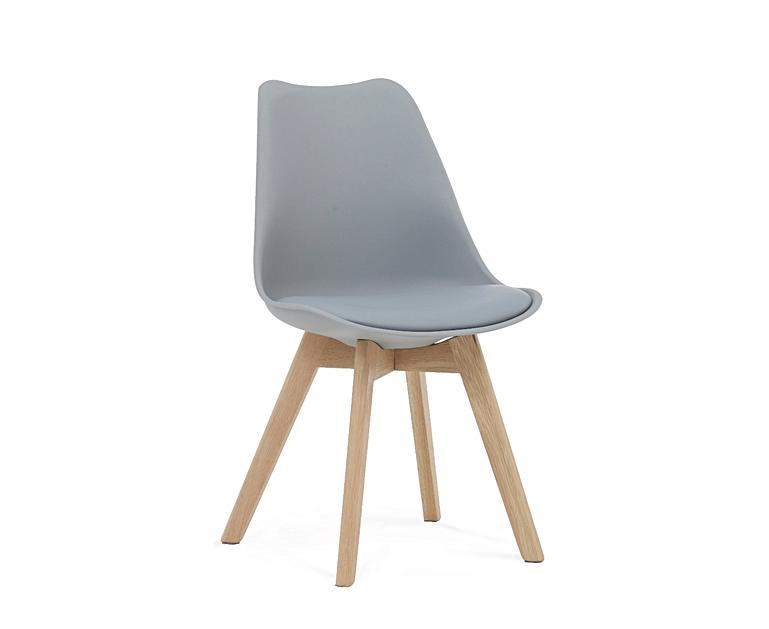 Duke Light Grey Faux Leather Dining Chairs