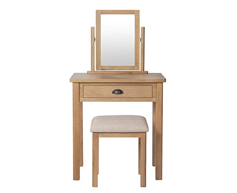 Noah Rustic Oak Dressing Table Oak Furniture Superstore
