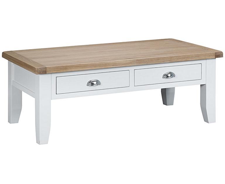 Eden Oak and White Large Coffee Table