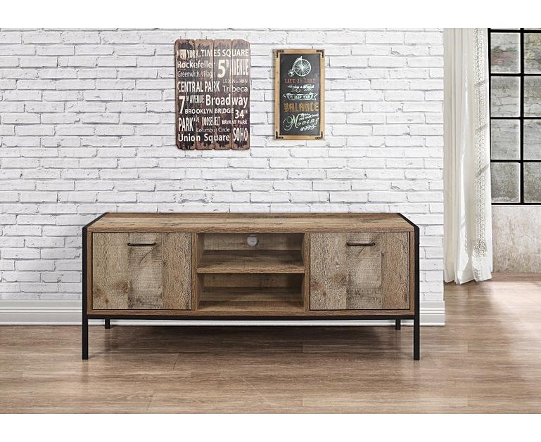 Wallis Rustic TV Unit Oak Furniture Superstore