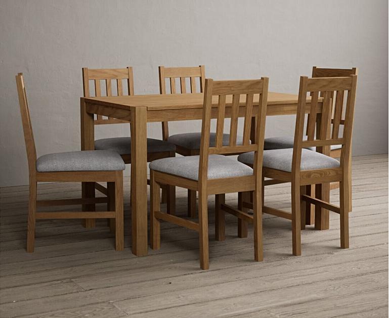 York 120cm Solid Oak Dining Table with York Chairs | Oak Furniture Superstore