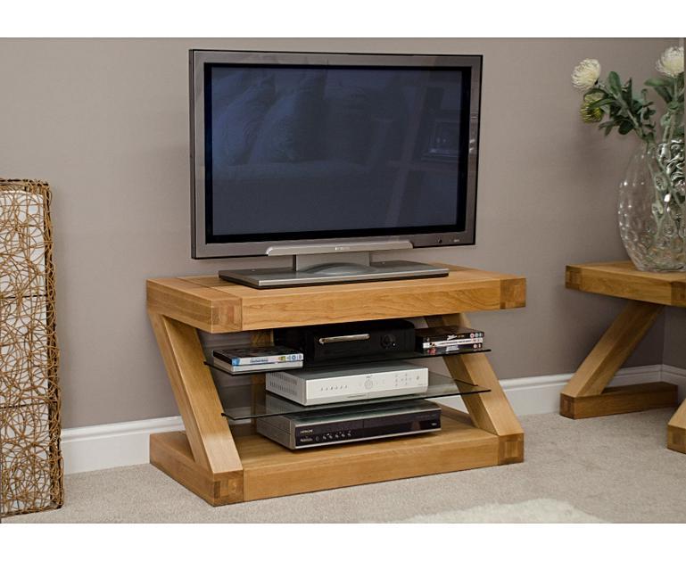 Infinity 90cm Solid Oak TV Unit Oak Furniture Superstore