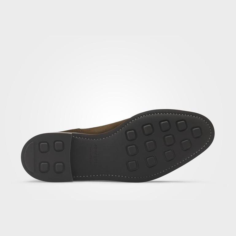 JOHN LOBB HARLYN ダークブラウンスエード UK6E ラバーソール 純正シューツリー付き】ジョンロブ JOHN LOBB ハーリン HARLYN