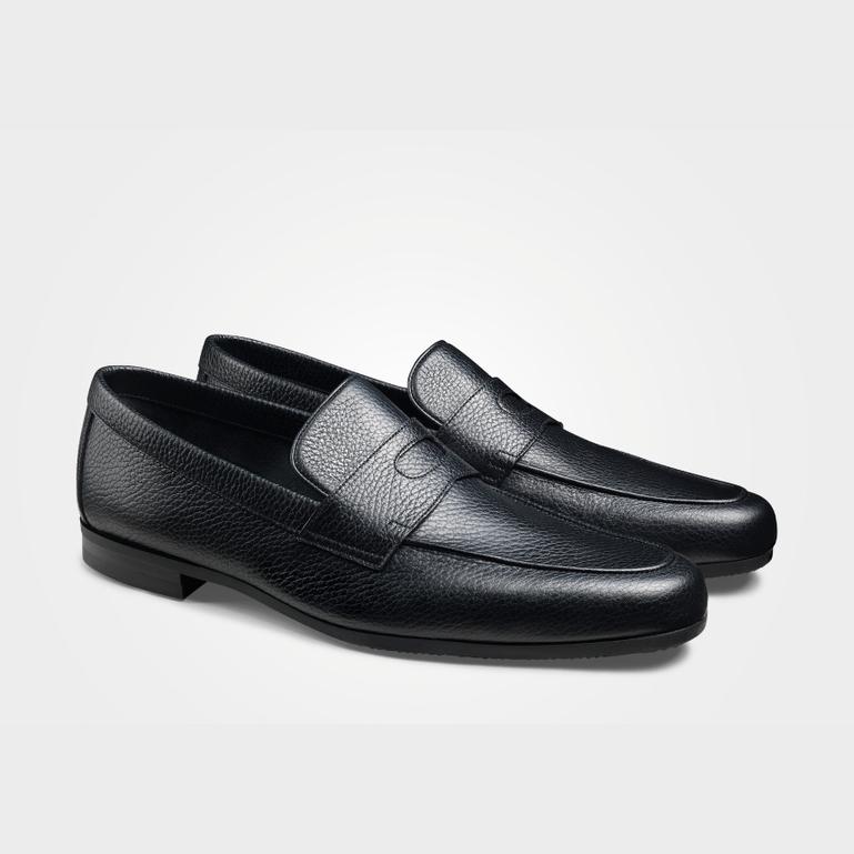 JOHN LOBB Thorne ローファー John Lobb Thorne Pebble-Grained Leather Penny Loafers | Saks