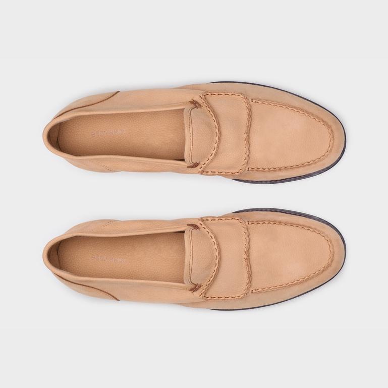 雑誌掲載　JOHN LOBB Bath スエード　ローファー　7 グレージュ JOHN LOBB Bath Suede Loafers for Men | MR PORTER