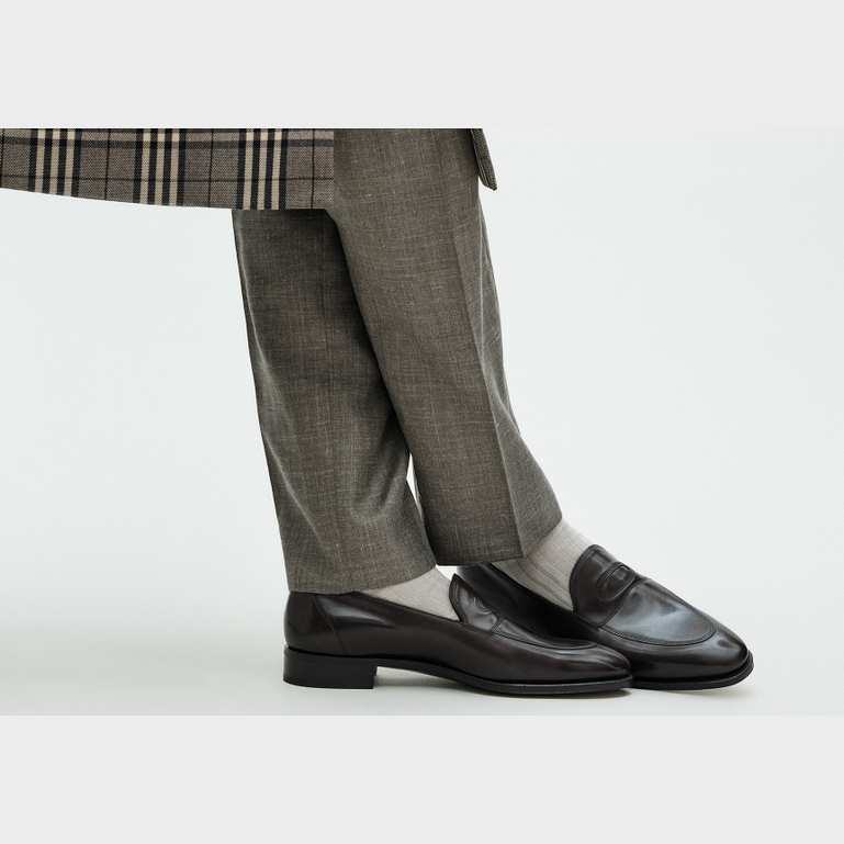 JOHN LOBB ブラック ローファー 保存袋付き JOHN LOBB ブラック ローファー 保存袋付き