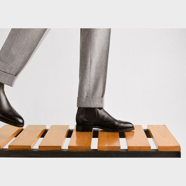 JOHN LOBB carne サイドゴアブーツ　UK7.5E JOHN LOBB carne サイドゴアブーツ UK7.5E（vol.36「老舗の