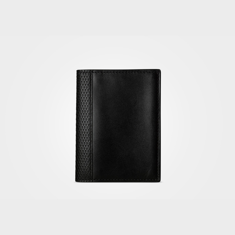 ★BLACKUP★ Cassette 7 Slot Zip Up Card Holder Black 749460V RFID Pop-Up Credit Card Wallet, Black | RFID Wallet | SageBrown