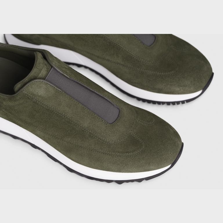 【JOHN LOBB】Lift ロートップ レザースニーカー John Lobb Leather Lift Slip-On Sneakers | Harrods US