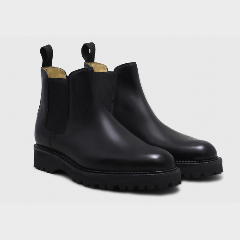 【関税&送料込】John Lobb Black Leather Lawry Ankle Boots John Lobb | Lawry New Standard | Shoes