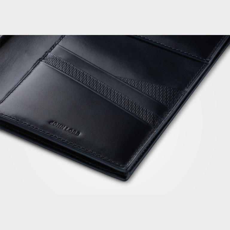未使用品□John Lobb ジョンロブ Rasp Large Gusset Wallet レザー 二つ折り 札入れ 長財布 ブラック イタリア製 メンズ 定価161700円 定価161,700円 John Lobb | Rasp Large Gusset Wallet |